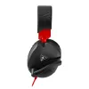 Galvas austiņas Turtle Recon 70 — melnas, vadu stereo, vienas auss uzliesmojuma vadība