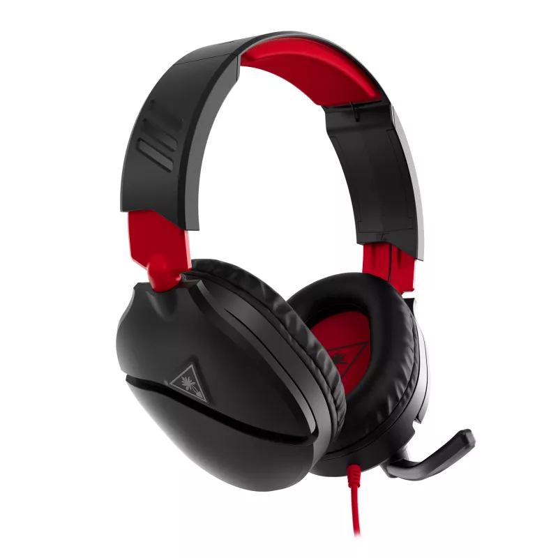 Galvas austiņas Turtle Recon 70 — melnas, vadu stereo, vienas auss uzliesmojuma vadība