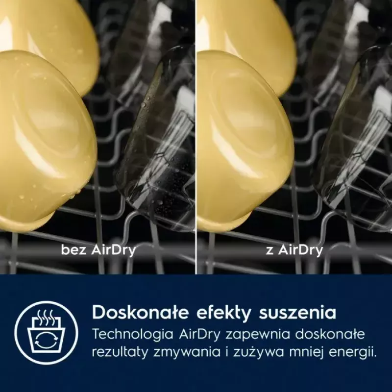 Iebūvējamā trauku mazgājamā mašīna Electrolux EEA43211L — šaurā 45 cm, 13 komplekti, 47 dB, AirDry