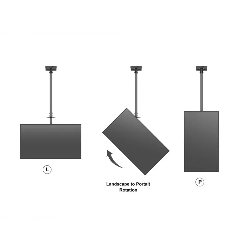 Griestu stiprinājums Multibrackets M Public Large Single Black 3000
