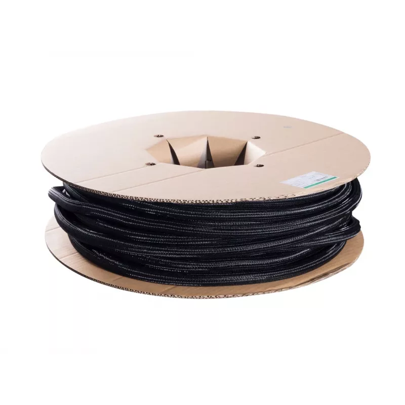 Kabeļu zeķe Multibrackets M Universal Cable Sock Self Wrap Basic 19mm Melna 50m, poliesters, -50–150°C