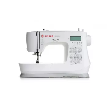 SINGER automātiskā šujmašīna C5955 — 417 šūšanas raksti, 1-solīša pogcaurums, 110 W, elektriska, balta