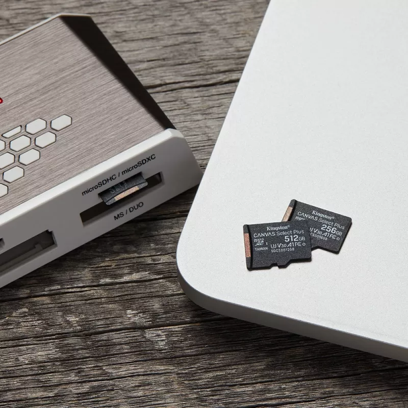 Kingston Canvas Select Plus 256 GB MicroSDXC atmiņas karte + adapteris A1 C10 100R