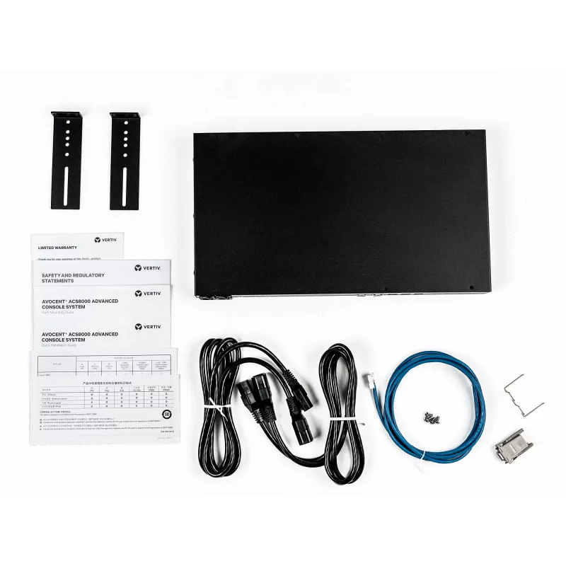 Vertiv Avocent ACS8048DAC-404 48-Port konsoles sistēma ar diviem barošanas blokiem