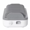 Manhattan 10-portu USB-C uzlādes stacija, USB-C izvade: 10x 20W, maks. 200W, barošana no tīkla (iekļauti US/EU/UK adapteri)
