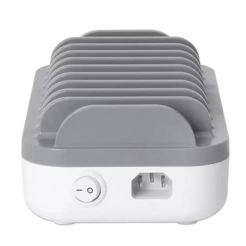 Manhattan 10-portu USB-C uzlādes stacija, USB-C izvade: 10x 20W, maks. 200W, barošana no tīkla (iekļauti US/EU/UK adapteri)
