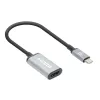 Manhattan USB-C uz HDMI kabelis, 4K@60Hz, 5 Gbps (USB 3.2 Gen1), 15 cm, melns, vīrietis-sieviete, trīs gadu garantija