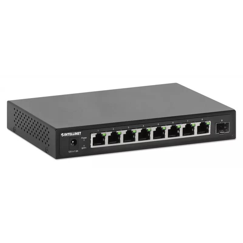 Intellinet 9 Portu Slēdzis 8 x 2.5G Ethernet Porti un 1 SFP+ Augšsaites Ports