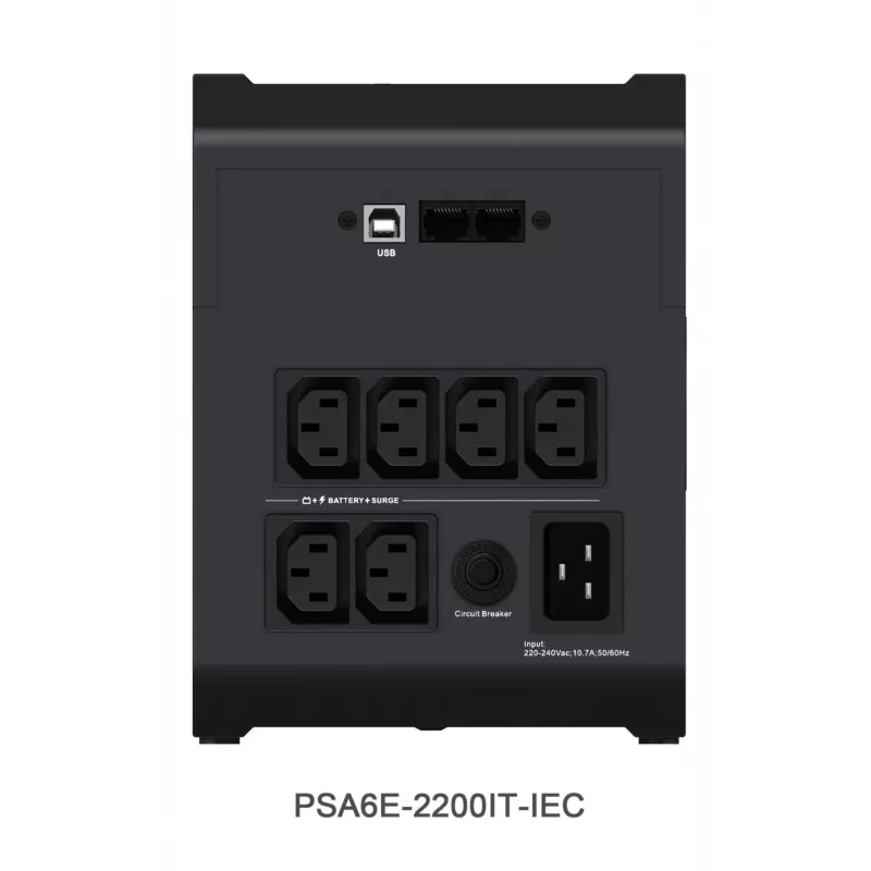Vertiv PowerUPS 200 Essential PSA6E-2200IT-IEC, 2200VA/1225W – nepārtrauktās barošanas avots (UPS)