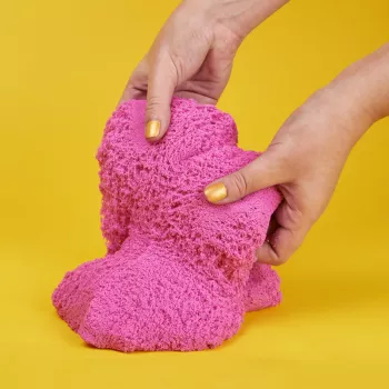 Kinetic Sand Shimmer 2lb Kristāliski Rozā Spīdošas Smiltis