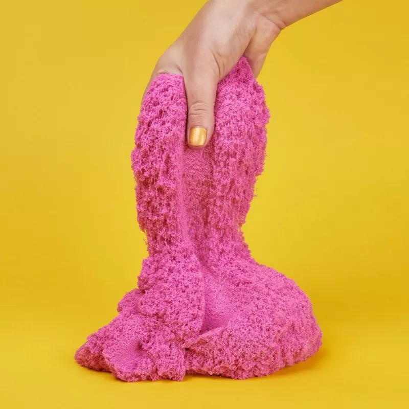 Kinetic Sand Shimmer 2lb Kristāliski Rozā Spīdošas Smiltis