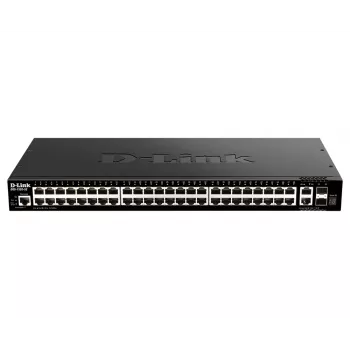 D-Link 48 portu Gigabit kaudzējams viedais slēdzis ar 2 x 10GBase-T un 2 x 10G SFP+ portiem