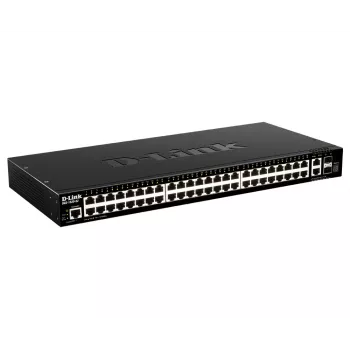 D-Link 48 portu Gigabit kaudzējams viedais slēdzis ar 2 x 10GBase-T un 2 x 10G SFP+ portiem