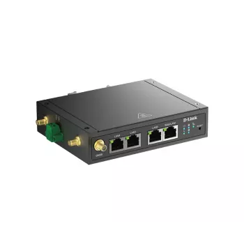 D-Link DWM-530-T 4G LTE M2M VPN maršrutētājs ar Wi-Fi, DIN-sliežu stiprinājums, melns