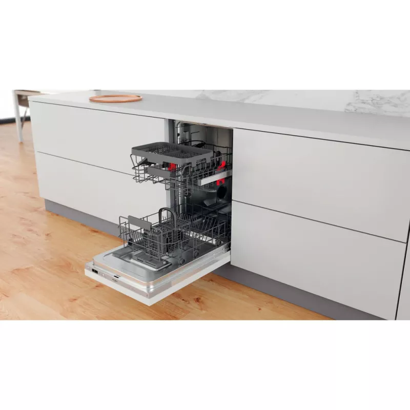 Whirlpool WSIC 3M27 C Pilnībā iebūvējama trauku mazgājamā mašīna, 10 komplekti