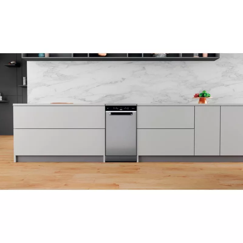 Whirlpool WSFO 3T223 PC X Brīvi stāvoša trauku mazgājamā mašīna 10 komplektiem