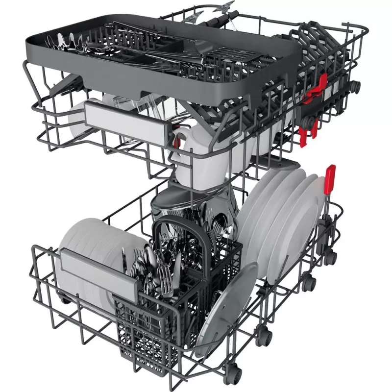 Whirlpool WSFO 3T223 PC X Brīvi stāvoša trauku mazgājamā mašīna 10 komplektiem