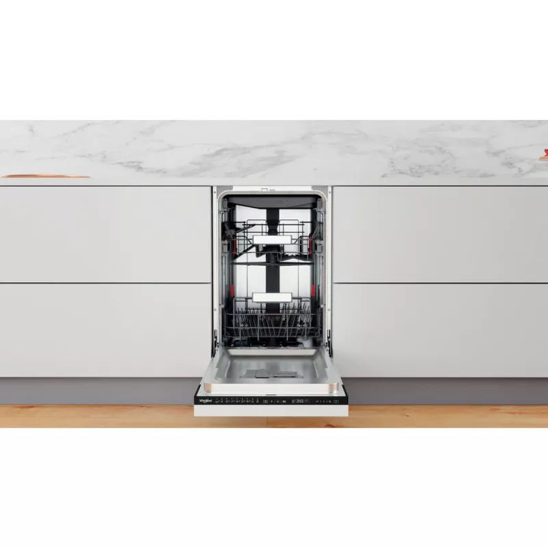 Whirlpool WSIP 4O33 PFE pilnībā iebūvējama trauku mazgājamā mašīna 10 komplektiem