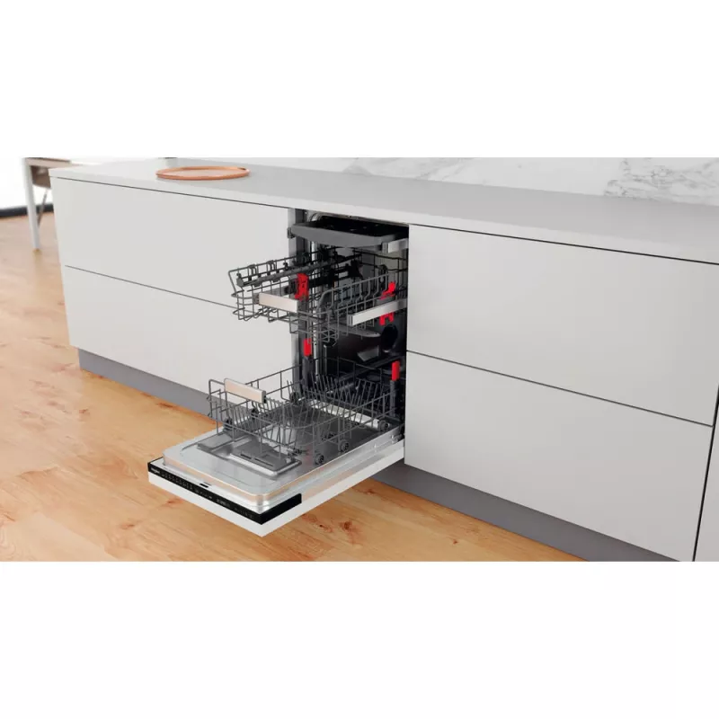 Whirlpool WSIP 4O33 PFE pilnībā iebūvējama trauku mazgājamā mašīna 10 komplektiem