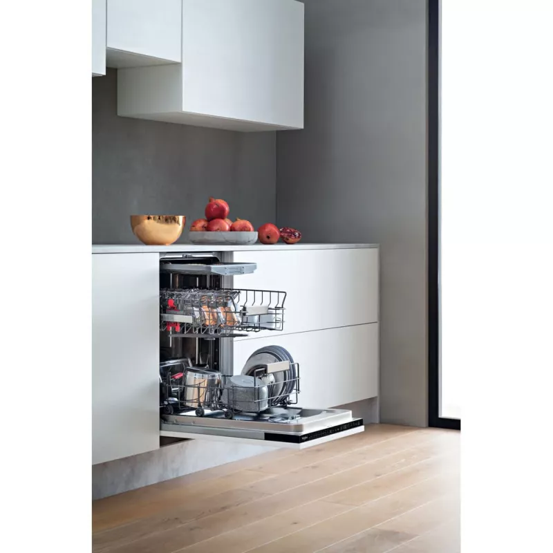 Whirlpool WSIP 4O33 PFE pilnībā iebūvējama trauku mazgājamā mašīna 10 komplektiem