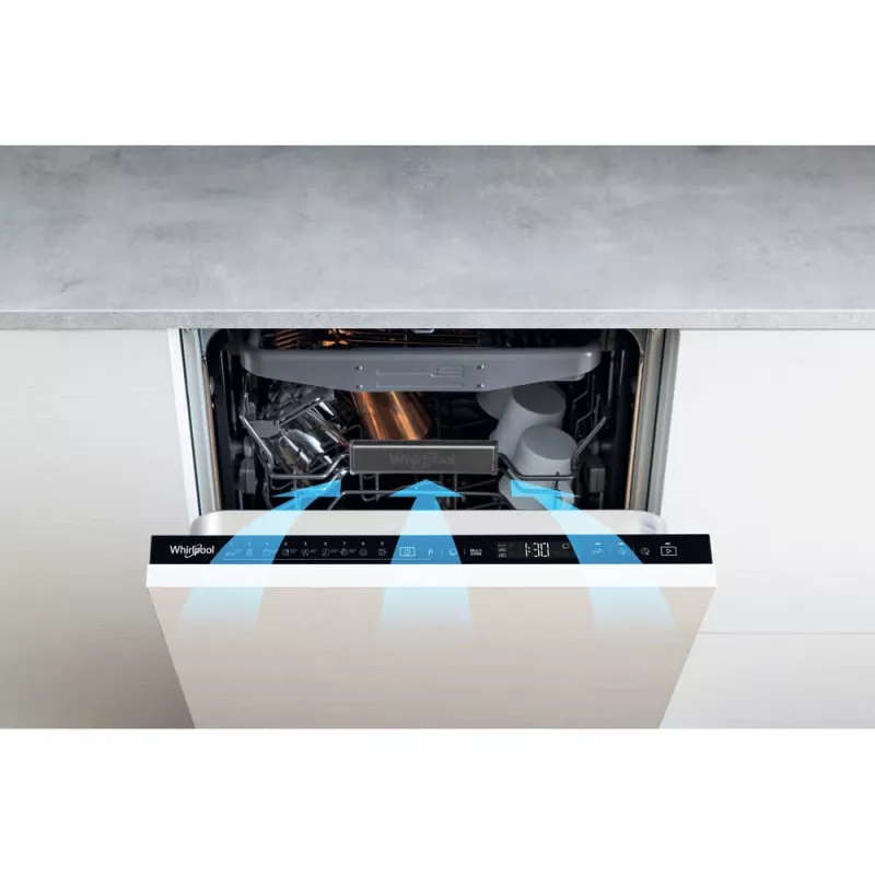 Whirlpool WSIP 4O33 PFE pilnībā iebūvējama trauku mazgājamā mašīna 10 komplektiem