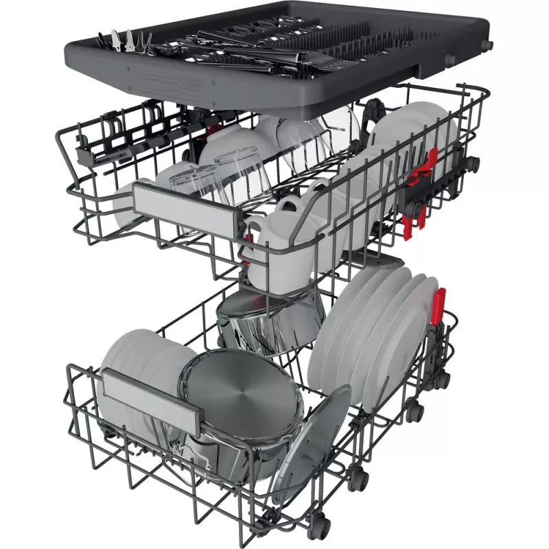 Whirlpool WSIP 4O33 PFE pilnībā iebūvējama trauku mazgājamā mašīna 10 komplektiem