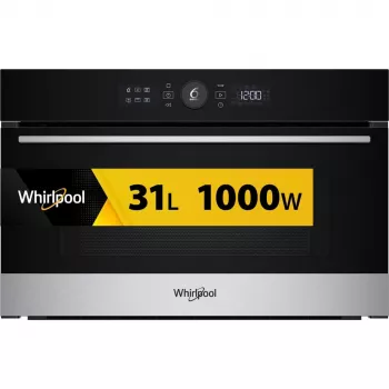 Whirlpool WMD54MX melns, nerūsējošais tērauds Grill mikroviļņu krāsns iebūvējamā 31 L 1000 W