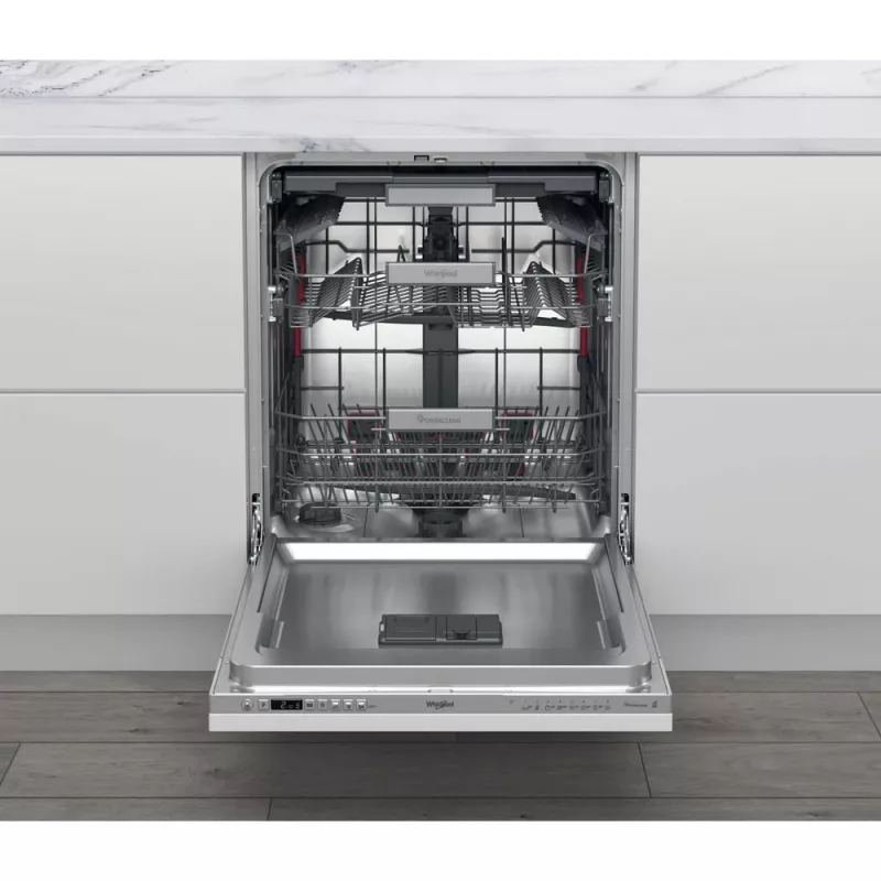 Whirlpool WIO 3O26 PL pilnībā iebūvējama trauku mazgājamā mašīna, 14 komplekti