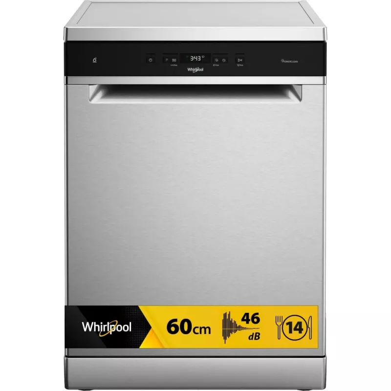 Whirlpool WFC 3C26 PF X Brīvi stāvoša trauku mazgājamā mašīna, 14 komplekti