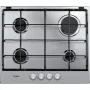 Whirlpool TGML 650 IX Iebūvējamā gāzes plīts virsma, nerūsējošais tērauds, 58 cm, 4 zonas