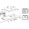 Whirlpool TGML 650 IX Iebūvējamā gāzes plīts virsma, nerūsējošais tērauds, 58 cm, 4 zonas