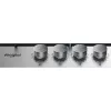 Whirlpool TGML 650 IX Iebūvējamā gāzes plīts virsma, nerūsējošais tērauds, 58 cm, 4 zonas