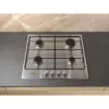 Whirlpool TGML 650 IX Iebūvējamā gāzes plīts virsma, nerūsējošais tērauds, 58 cm, 4 zonas
