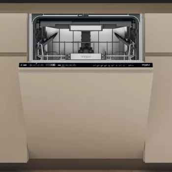 Whirlpool W7I HP42 L pilnībā iebūvējama trauku mazgājamā mašīna, 15 komplekti