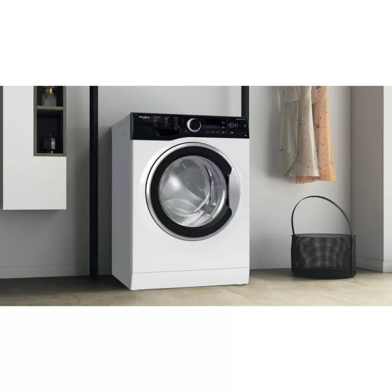 Veļas mašīna Whirlpool WRBSB 6249 S EU priekšējā ielāde 6 kg 1151 apgr./min Melna, Balta
