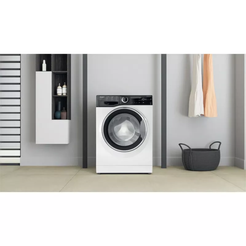 Veļas mašīna Whirlpool WRBSB 6249 S EU priekšējā ielāde 6 kg 1151 apgr./min Melna, Balta