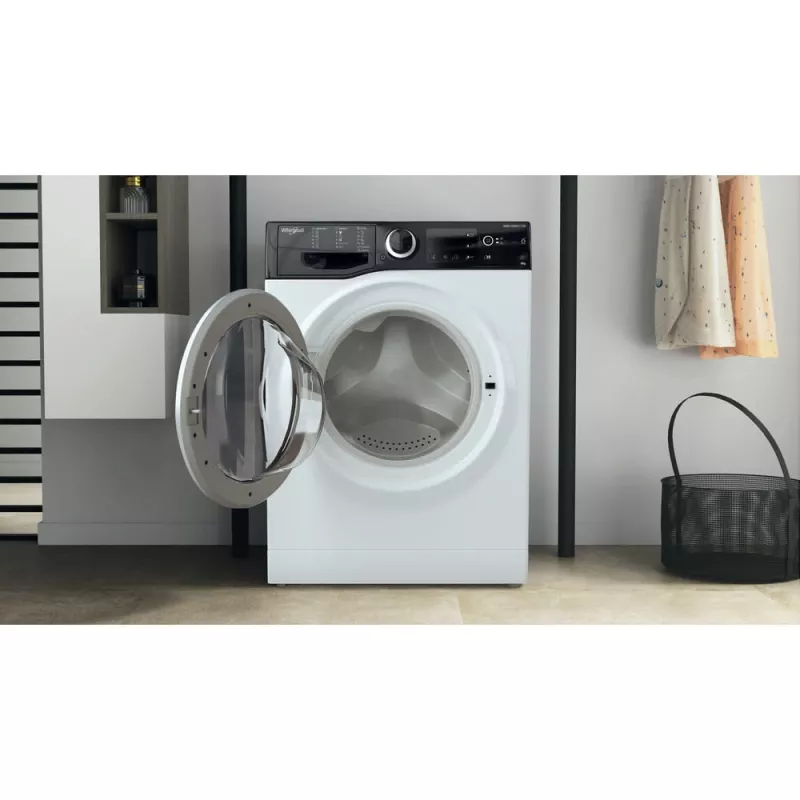 Veļas mašīna Whirlpool WRBSB 6249 S EU priekšējā ielāde 6 kg 1151 apgr./min Melna, Balta