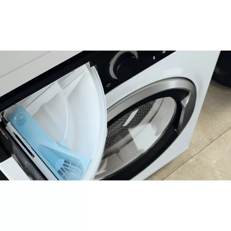 Veļas mašīna Whirlpool WRBSB 6249 S EU priekšējā ielāde 6 kg 1151 apgr./min Melna, Balta