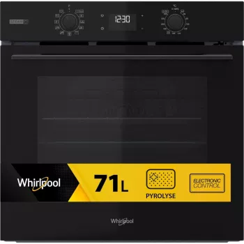 Whirlpool OMSK58RU1SB 71 L Melna iebūvējamā elektriskā cepeškrāsns