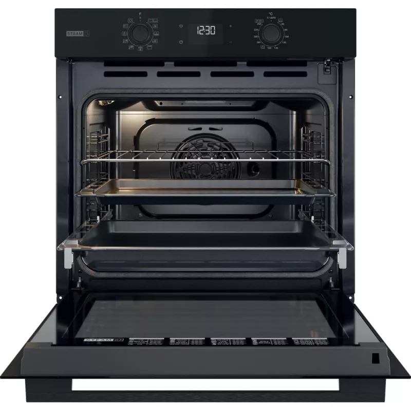 Whirlpool OMSK58RU1SB 71 L Melna iebūvējamā elektriskā cepeškrāsns