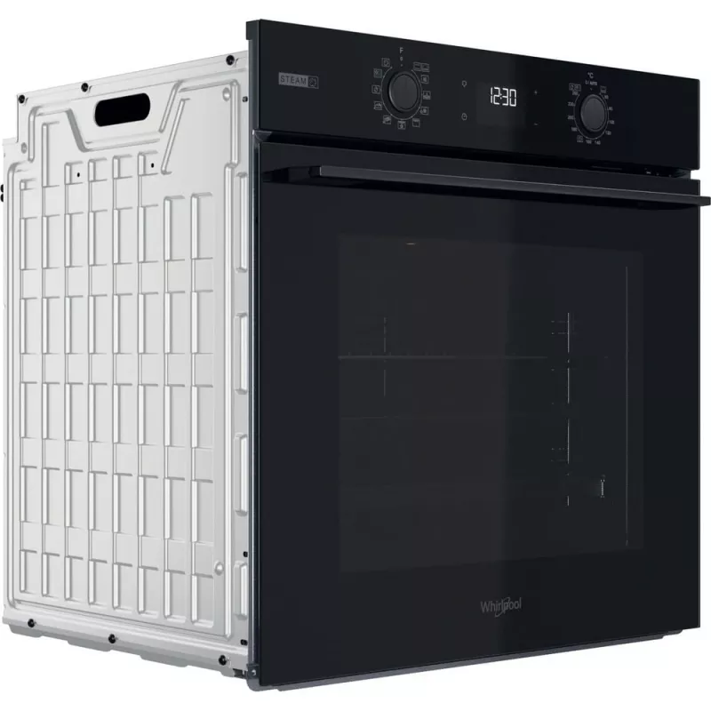 Whirlpool OMSK58RU1SB 71 L Melna iebūvējamā elektriskā cepeškrāsns