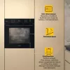 Whirlpool OMSK58RU1SB 71 L Melna iebūvējamā elektriskā cepeškrāsns