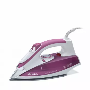 Ariete 6215 tvaika gludeklis 2200W - nerūsējošā tērauda zole - 280 ml tvertne - Rozā