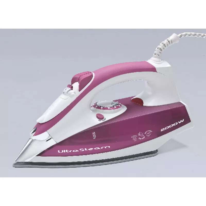 Tvaika gludeklis Ariete 6215, 2200 W, nerūsējošā tērauda zole, 0,28 L, violets/balts