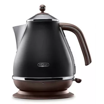 De’Longhi KBOV 2001.BK elektriskā tējkanna 1.7 L 2000 W Melna, Brūna