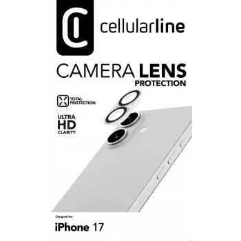 Cellularline Camera Lens – Aizsargstikls iPhone 17 kamerai