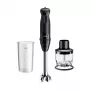 Braun MultiQuick 3 MQ30201M 0.6 L rokas blenderis 900 W Melns, Satīna tērauds