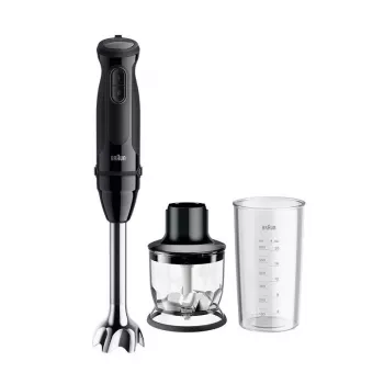 Braun MultiQuick 3 MQ30201M 0.6 L rokas blenderis 900 W Melns, Satīna tērauds