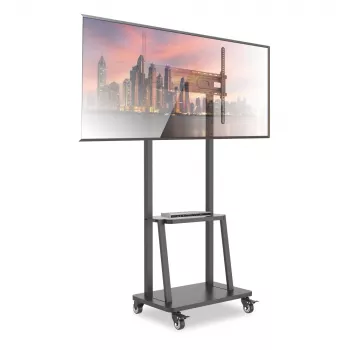 Techly grīdas statīvs ar plauktu 32-70 collu LCD/LED/Plasma televizoriem