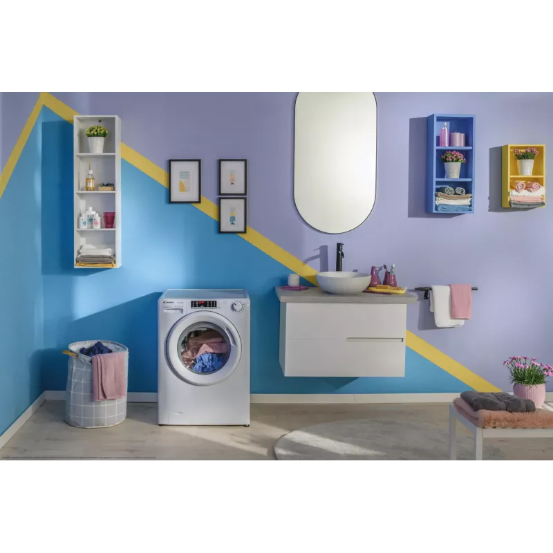 Candy Smart Pro Inverter CO 474TWM6/1-S veļas mazgājamā mašīna Priekšējā ielāde 7 kg 1400 RPM Balta